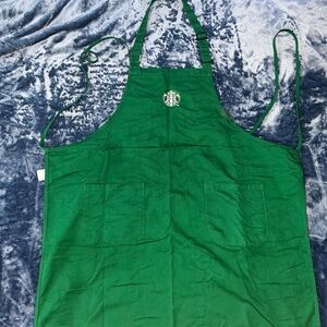 Starbucks green apron uniform used condition one size